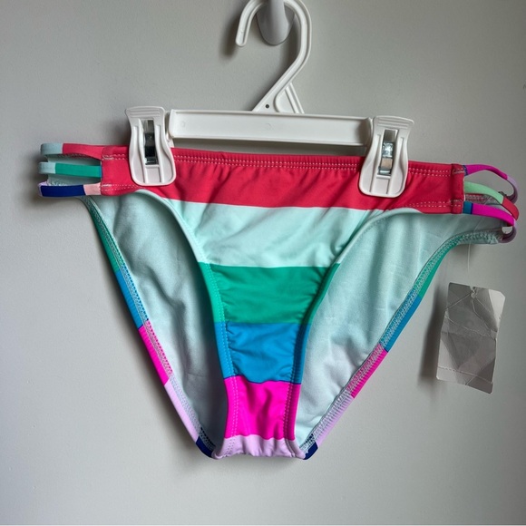 NWT Hobie Girls Multicolor Swim Bottoms - Size 14 - Picture 1 of 7